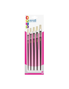 PENNELLI PIATTI PURA SET.BLISTER5PZ