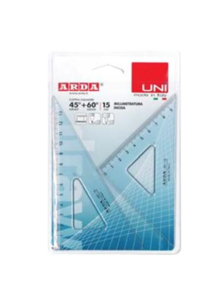 CONF2 SQUADRE UNI 45°E 60°   15CM