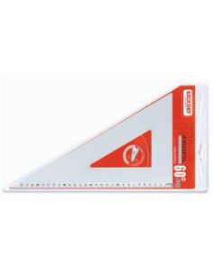 SQUADRA 60° 30 CM ALLUMINIO