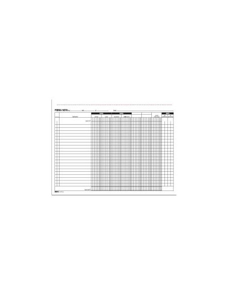 CF10BLOCCO PRIMANOTA CASSA 50X2RIC