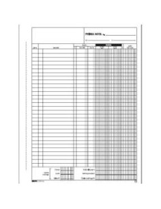 CF10BLOCCO PRIMA NOTA CASSA 50X2RIC