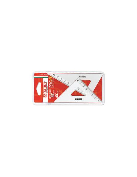 COPPIA SQUADRE 45° 12CM ALLUMINIO