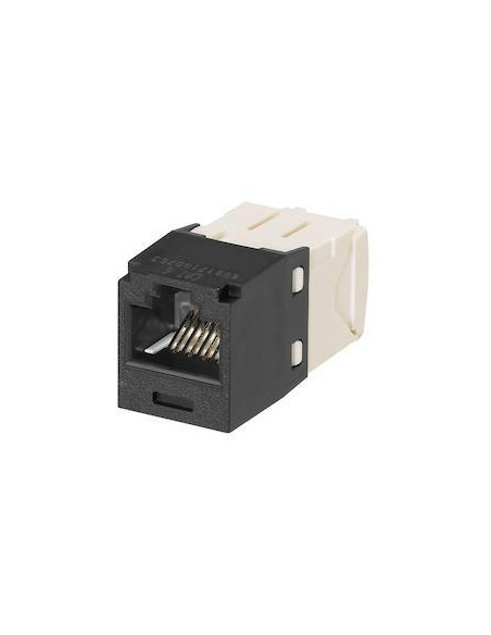 PRESA MINICOM RJ45U CAT.6 NERO
