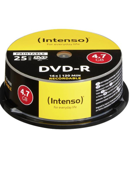 DVD-R 4.7GB 16X SPINDLE PRINT. 25PZ