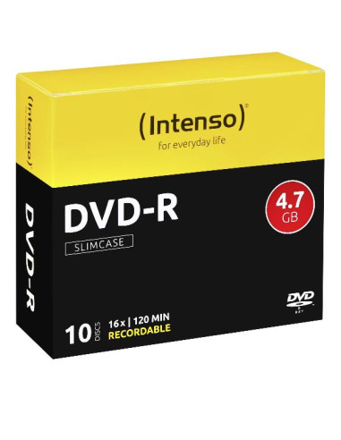 DVD-R 4.7GB 16X SLIM CASE 10PZ