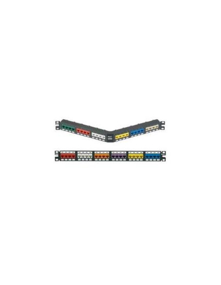 PANN.1U PER 48 RJ45 MINICOM NERO