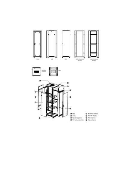 RACK IP20 RNA 27U 600X600 NERO SMON