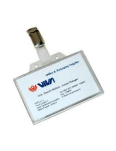 CF100BUSTA PORTANOME 95X60MM  TRASP