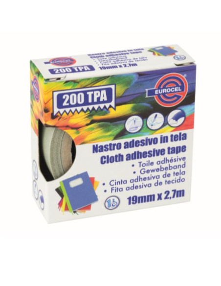 NASTRO TELA TPA200 GRIGIO 19X2.7