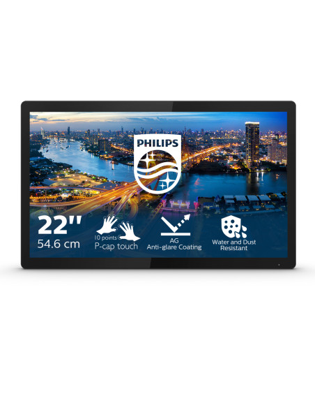 Philips B Line 222B1TFL/00 Monitor PC 54,6 cm (21.5") 1920 x 1080 Pixel Full HD LED Touch screen Nero
