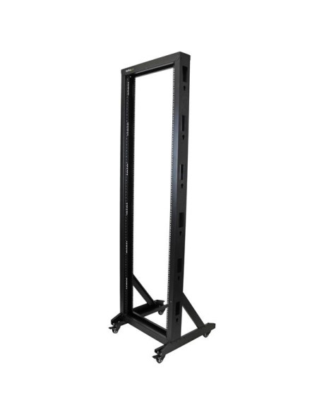 StarTech.com Server Rack a 2 Montanti 42U Open Frame, Armadio Rack di Rete 19" con Ruote, Rack Server 19 Pollici a Telaio Aperto