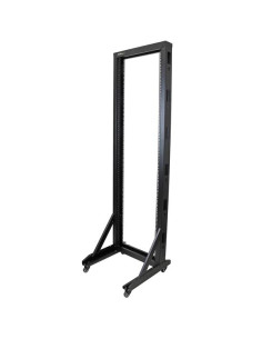StarTech.com Server Rack a 2 Montanti 42U Open Frame, Armadio Rack di Rete 19" con Ruote, Rack Server 19 Pollici a Telaio Aperto 2