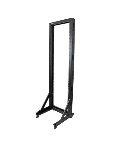 StarTech.com Server Rack a 2 Montanti 42U Open Frame, Armadio Rack di Rete 19" con Ruote, Rack Server 19 Pollici a Telaio Aperto