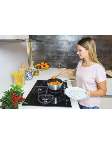 Candy Moderna CVG6DPB Nero Da incasso 59 cm Gas 4 Fornello(i)