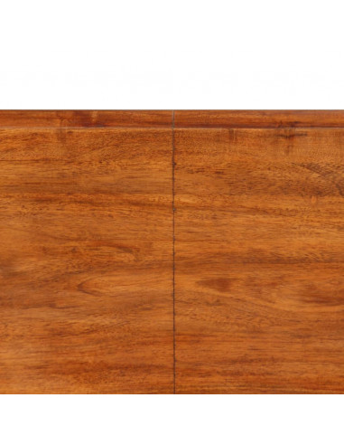 Tavolo da Pranzo in Legno Massello Finitura Ambra 180x90x76 cm