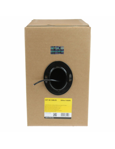 StarTech.com Matassa di cavi LAN Cat5e solidi UTP da 305 m - Bobina di rete ethernet RJ45 - Cavo Ethernet Sfuso Cetificato CMR -