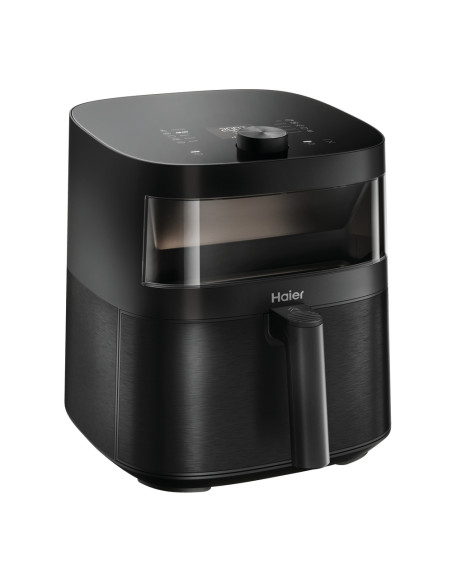 Haier Friggitrice ad aria I-Master Serie 5 Nero, Capacità 7 L, Range di temperatura 40°-200°, 9 in 1, Accessoriata