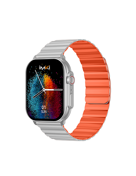 IMIKI SF1 5,11 cm (2.01") AMOLED 45 mm Digitale 410 x 502 Pixel Touch screen Argento