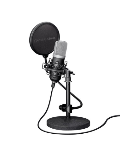 Trust 21753 microfono Nero Microfono da studio
