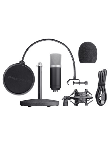 Trust 21753 microfono Nero Microfono da studio