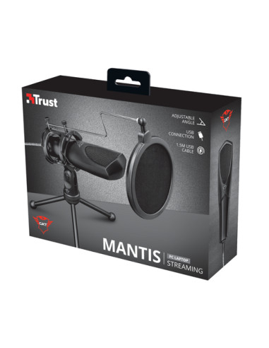Trust GXT 232 Mantis Nero Microfono per PC
