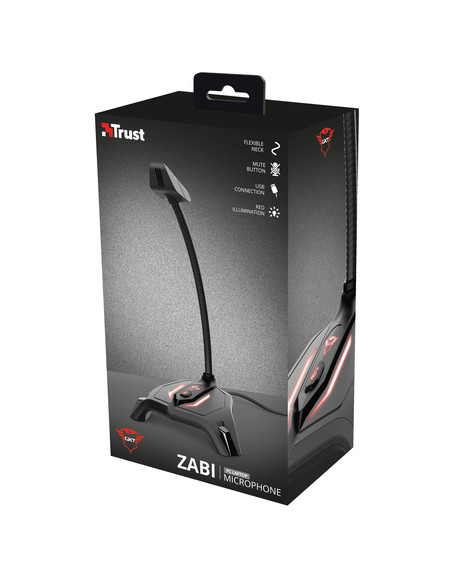 Trust GXT 215 Zabi Nero Microfono per PC