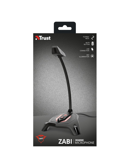 Trust GXT 215 Zabi Nero Microfono per PC
