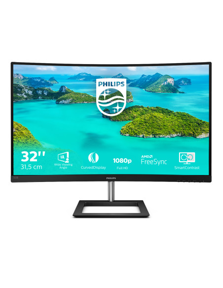 Philips E Line 322E1C/00 LED display 80 cm (31.5") 1920 x 1080 Pixel Full HD LCD Nero