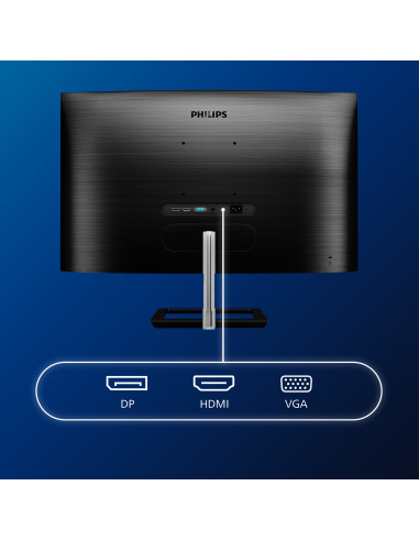 Philips E Line 322E1C/00 Monitor PC 80 cm (31.5") 1920 x 1080 Pixel Full HD LCD Nero
