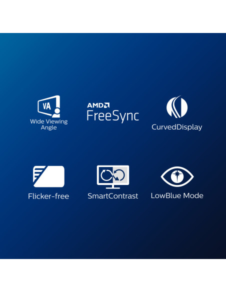 Philips E Line 322E1C/00 Monitor PC 80 cm (31.5") 1920 x 1080 Pixel Full HD LCD Nero