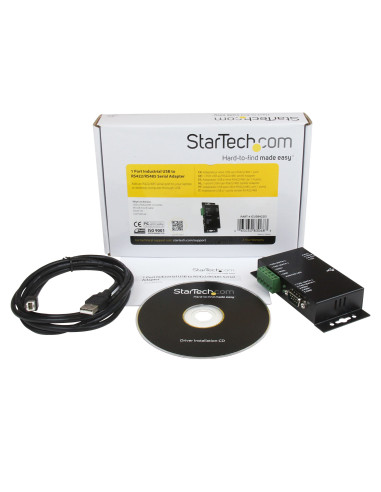 StarTech.com Adattatore seriale 1 porta USB a RS-422/RS-485 in metallo per industria con isolamento
