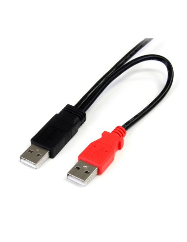 StarTech.com Cavo a doppia alimentazione per disco rigido esterno HDD a splitter Y - cavo dual USB A a micro B da 91cm