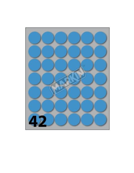 CONF10 BUSTE ETICHETTE 6 BLU DIAM18
