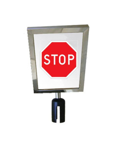 PORTA CARTELLO CROM. A4 VERT. M2