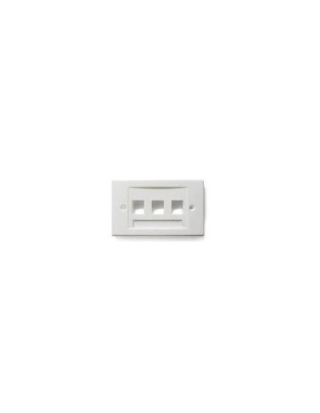 PLACCA 503 PER 3 KEYSTONE BIANCA