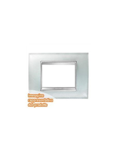 PLACCA LUX 6P VETRO GHIACCIO