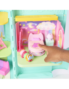 Gabby's Dollhouse , La camera da letto di Cuscigatta, mini playset stanze della casa, giochi per bambini dai 3 anni in su 2