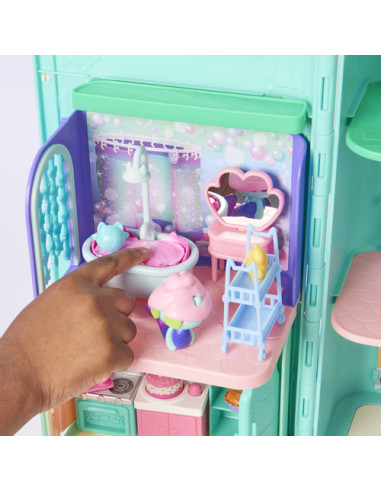 Gabby's Dollhouse , La sala da bagno di Siregatta, mini playset stanze della casa, giochi per bambini dai 3 anni in su