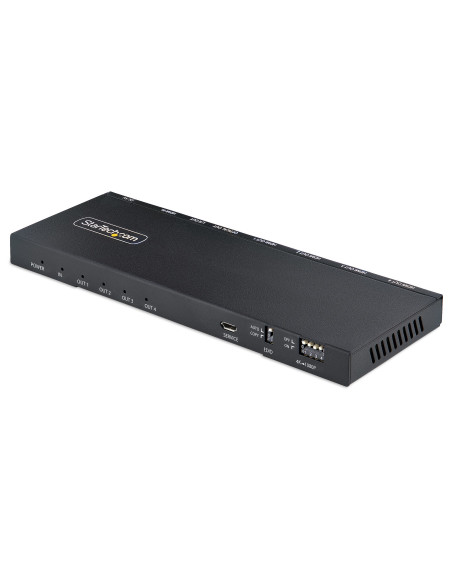 StarTech.com Splitter HDMI 4K con 4 Porte - Sdoppiatore HDMI 2.0 4K 60Hz 1 In e 4 Out - HUB HDMI 4K con Scaler Integrato - Split