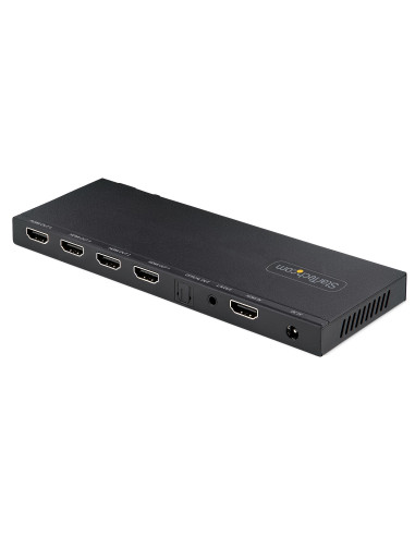 StarTech.com Splitter HDMI 4K con 4 Porte - Sdoppiatore HDMI 2.0 4K 60Hz 1 In e 4 Out - HUB HDMI 4K con Scaler Integrato - Split