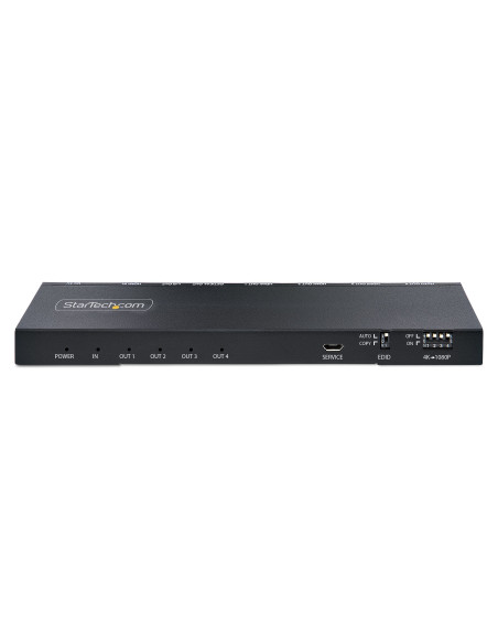 StarTech.com Splitter HDMI 4K con 4 Porte - Sdoppiatore HDMI 2.0 4K 60Hz 1 In e 4 Out - HUB HDMI 4K con Scaler Integrato - Split