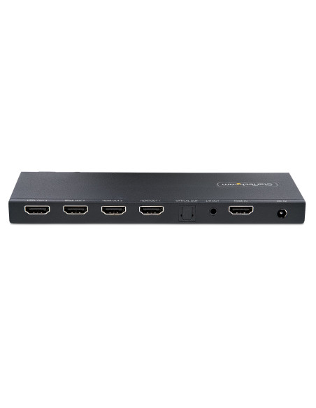 StarTech.com Splitter HDMI 4K con 4 Porte - Sdoppiatore HDMI 2.0 4K 60Hz 1 In e 4 Out - HUB HDMI 4K con Scaler Integrato - Split