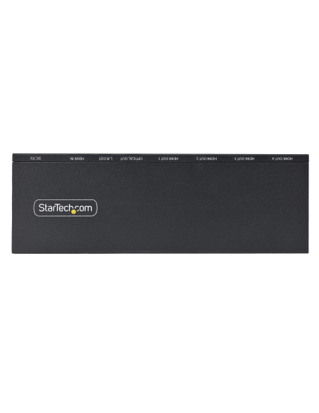 StarTech.com Splitter HDMI 4K con 4 Porte - Sdoppiatore HDMI 2.0 4K 60Hz 1 In e 4 Out - HUB HDMI 4K con Scaler Integrato - Split