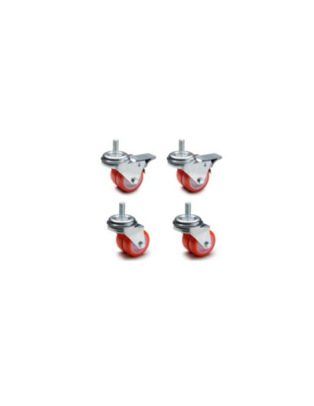 SET 4 RUOTE(2 CON FRENO 2 SENZA)
