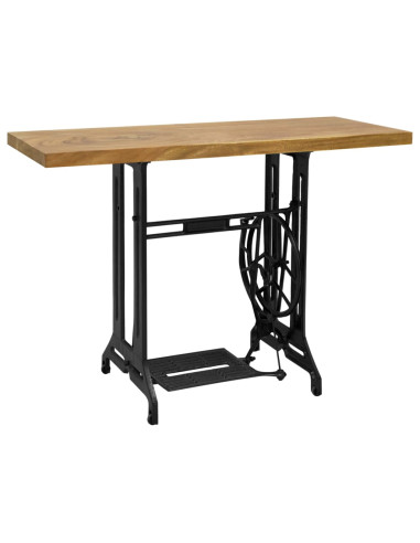 Tavolo Consolle Stile Macchina da Cucire 110x40x75 cm