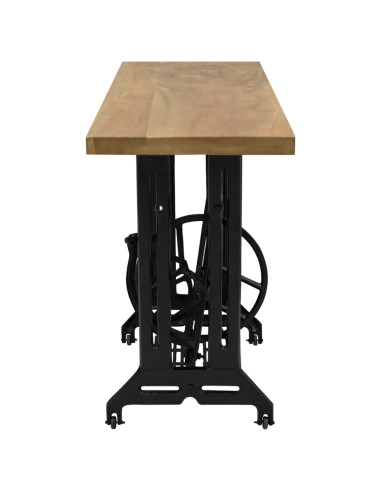 Tavolo Consolle Stile Macchina da Cucire 110x40x75 cm