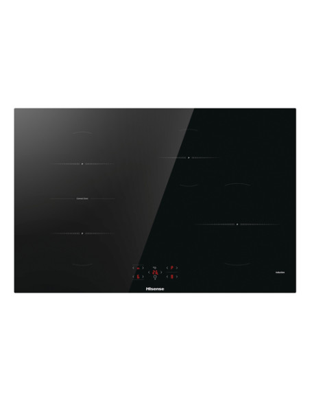 Hisense HI8421BSC piano cottura Nero Da incasso 80 cm Piano cottura a induzione 4 Fornello(i)