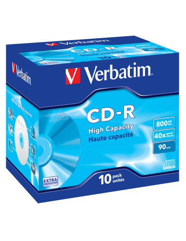 Verbatim CD-R High Capacity 800 MB 40x 10 pz
