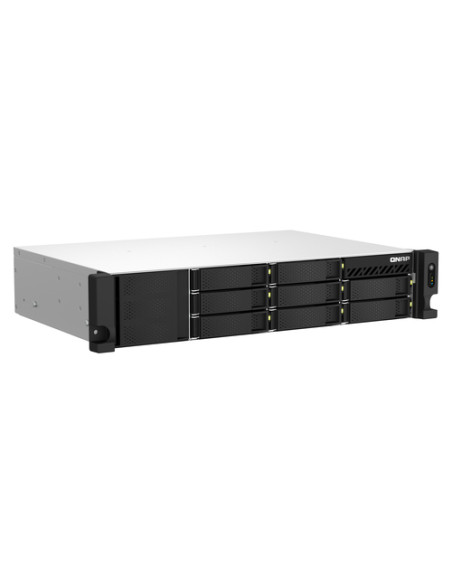 QNAP TS-864EU-8G server NAS e di archiviazione Armadio (2U) Intel® Celeron® 8 GB DDR4 0 TB QNAP Turbo System Nero