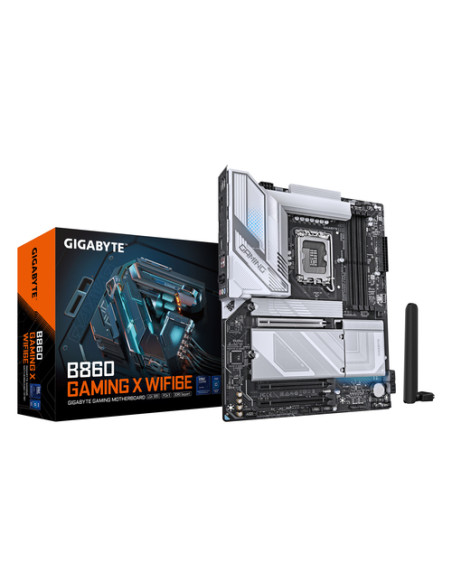GIGABYTE B860 GAMING X WIFI6E Scheda madre - CPU Intel Core Ultra, VRM a 12+1+2+1 fasi, fino a 9066MHz DDR5, 1xPCIe 5.0 + 2xPCIe